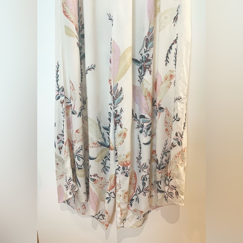 Free People Floral Wide Leg Jumpsuit - Cream and Pink - Picture 7 of 11